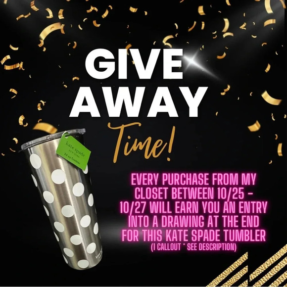 Kate Spade Tumbler Give-away !! - Picture 1 of 1